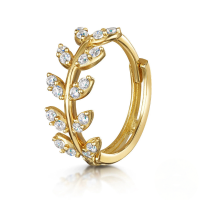 wholesale S925 Sterling Silver Cartilage Piercing Zircon Ear Cuff, An Ins Punk Style Ear Bone Clip-Single gold #6>925 silver