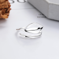wholesale S925 Silver Geometric Irregular Minimalist Stylish Versatile Open Ring from Yunchaoxuan-0-1