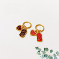 wholesale Metal S925 Gold Plated Auspicious Drop Enamel DIY Pendant Accessories Wholesale New Arrival Special Offer-0-1