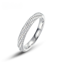 wholesale 925 Sterling Silver New Fashion Minimalist Ring, Niche Design, Ins Style Personality Index Finger Ring for Wholesale-Thick Silver Platinum us7#