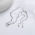 wholesale S925 Sterling Silver European and American Cross-Border Patchwork Style Spring Pendant Unisex Sweater Chain Necklace-0-1
