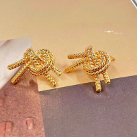 wholesale S925 Sterling Silver Overall Red Elk Retro Light Luxury Versatile Earrings for Women, Gift for Girlfriend, Small Unique Design Fashion-BE0021-Gold 925 Silver