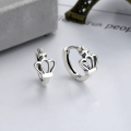 wholesale S925 Silver Korean-style Elegant Lady Crown Ear Clips Small Unique Design Versatile Accessories Earrings-0-0