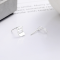 wholesale S925 Sterling Silver Minimalist Classical Music Note Small Cute Stud Earrings for Women-0-3