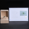 wholesale 925 Silver Inlaid Hetian Jade Ring with Certificate, Direct from Manufacturer, Green Gemstone, Adjustable Opening, Jasper Women's Ring-0-3