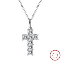 wholesale 925 Sterling Silver Cloud Pull Jewelry New 8A Ultra-Sparkling Zircon Cross Pendant Necklace Manufacturer-Platinum, 2.26g 925 silver