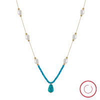 wholesale 925 Sterling Silver Necklace with Baroque Pearl Pendant, 14K Gold Small Design Jewelry, Factory Direct-Freshwater pearls 7-8mm 14K gold &gt; 925 silver