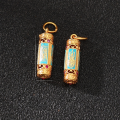 wholesale Gold-plated 925 Ancient Silver Nana Tong Enamel Pendant Five Scripture Barrel Bead Pendant DIY Bracelet Necklace String Accessories-0-8