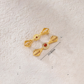wholesale S925 gold-plated silver patches for DIY accessories, including bracelets, necklaces, and bead strings-0-5