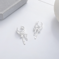 wholesale Metal S925, Korean-style bow cute ins personality internet celebrity creative trendy earrings ear clips-0-2
