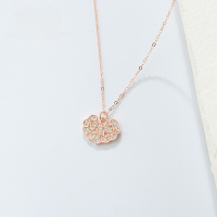 wholesale S925 Sterling Silver Artisan Abacus Ruyi Lock Pendant Necklace for Women, Ethnic Style Clavicle Chain, Auspicious Wealth-Attracting Longevity Locket-Abacus Ruyi Necklace - White Gold &gt; 925 Silver