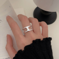 wholesale S925 Sterling Silver Minimalist Open Adjustable Ring for Women, Korean High-End Custom Spring Summer New Design, Small and Exquisite, Elegant and Sophisticated-0-4