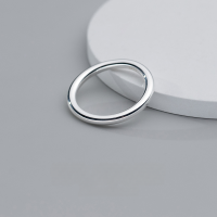 wholesale 999 Sterling Silver Unisex Plain Ring Minimalist Japanese Style Internet-Famous Hand Jewelry R01553-999 Pure Silver Ring Wire Diameter 1.6mm Hong Kong Size 7