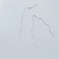 wholesale S925 silver ear thread women Korean version small fresh long ear chain trendy elegant ear accessories wholesale E9587-0-1