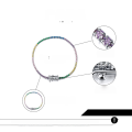 wholesale S925 Sterling Silver Cloud-Pull Jewelry Single Row Diamond Bracelet Korean Elegant Accessory Colorful Zircon Women's Jewelry-0-1