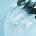 wholesale S925 Sterling Silver Earrings Women Korean Style Fashion Elegant Sweet Leaf Earrings Personality Leaf Jewelry E9179-0-3