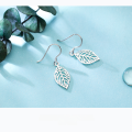 wholesale S925 Sterling Silver Earrings Women Korean Style Fashion Elegant Sweet Leaf Earrings Personality Leaf Jewelry E9179-0-1