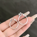 wholesale S925 Sterling Silver Wooden Fish Ring, Knock to Accumulate Merit, Creative Niche Design Ring, High-End Stress Relief Gift-0-1