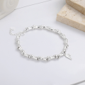 wholesale S925 Silver Cloud Pavilion Fashionable and Unique Chinese Style Bamboo Leaf Fresh and Trendy Ins Design Bracelet for Women-0-1
