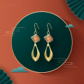 wholesale Metal S925, wholesale women's earrings new Chinese style national trend earrings with long tassel drop earrings-0-0