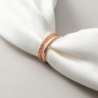 wholesale S925 Silver Nalan Double-layer Chain Ring Women's Temperament Aloof Style Link Index Finger Ring Minimalist Hand Jewelry J9083-S925 silver ring rose gold opening adjustable