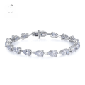 wholesale S925 Silver New Style 5*8 Full Diamond Pear Bracelet, Fashionable and Elegant, Influencer Style-0-0