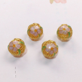 wholesale S925 Gold-Plated Enamel Drip Oil Floral Twelve Months DIY Components Crystal Jewelry Bracelet Necklace-0-3