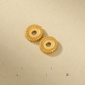 wholesale Gold-plated 925 silver sheet bead spacers for handmade DIY jewelry accessories-0-11