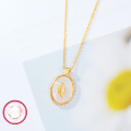 wholesale S925 silver necklace, small and unique vintage elegant collarbone chain for women with 3D tulip and white shell pendant, cross-border supply-0-1