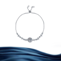 wholesale S925 Sterling Silver Full Moissanite 1 Carat Necklace Round Bezel Star Moon Bracelet Direct Factory Wholesale for Foreign Trade-1 carat moissanite necklace>925 silver