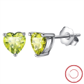 wholesale S925 Sterling Silver December Birthstone Earrings, Heart-shaped Zircon Cross-border Best Seller-0-12
