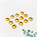 wholesale Metal S925 gold-plated spacer beads, wheel beads, disco beads, lantern beads for bracelet, necklace, string accessories, rope DIY semi-finished products-0-11