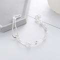 wholesale S925 Sterling Silver European and American Cross-Border Minimalist Geometric Irregular Hard Ring Splicing Trendy and Versatile Bracelet-0-1