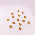 wholesale Metal S925 gold-plated diamond spacer bead spacer accessory for bracelet necklace stringing cord DIY handmade semi-finished product-0-3