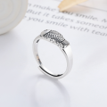 wholesale S925 Sterling Silver Retro Literary Aged Koi Ring Ethnic Creative Fashion Versatile Adjustable Ring-0-1