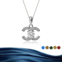 wholesale S925 Sterling Silver Cross-Border Live Streaming Women's Necklace with 1-Carat D Color Moissanite, Exuding a Sophisticated and Elegant Style-Moissanite silver (white) >1 carat (6.5mm)