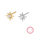 wholesale S925 Sterling Silver Eight-Pointed Star Earrings Women, Ins Style Minimalist Earrings, High-End Textured Ear Accessories-0-7