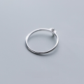 wholesale S925 Sterling Silver Cross Ring for Women, Korean Style, Simple and Fresh, Minimalist Tail Ring J5754-0-1