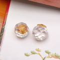 wholesale S925 gold-plated sterling silver natural clear crystal accessory transfer bead spacer bead string ornament handmade DIY semi-finished product new special offer-0-6