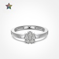 wholesale S925 Sterling Silver INS Style Viral Ring for Women, Lightweight Snowflake Design, Niche and Luxurious Advanced Sense Ring-0-0