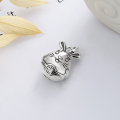 wholesale S925 Sterling Silver Korean Japanese Style Cute Plump Lucky Rabbit Birth Year Creative and Versatile Pendant-0-1