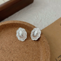 wholesale S925 Sterling Silver Vintage-style Unique Stud Earrings for Women, New Trendy Small Niche High-end Earrings-0-1