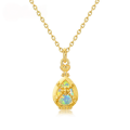 wholesale S925 Sterling Silver Plated Japanese Light Luxury Antique Perfume Bottle Pendant with Synthetic Opal Inlay Double-Sided Necklace for Wholesale Customization-0-5
