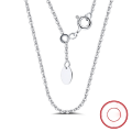 wholesale S925 Sterling Silver 12mm Pressed Light Chain Collarbone Bare Matching Chain Direct from Manufacturer-0-3