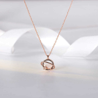 wholesale S925 Sterling Silver Maker Dreamy Planet Necklace for Women, Minimalist and Niche Design with White Mother-of-Pearl Star and Asteroid Pendant-Mother of Pearl Necklace - White Gold &gt; 925 Silver