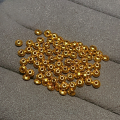 wholesale S925 gold-plated spacer beads gasket semi-finished DIY accessories crystal jewelry bracelet necklace fittings-0-2