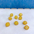 wholesale S925 Gold-Plated Silver Natural Beeswax Spacer Bead Barrel Bead Planet Bead Drop Pendant DIY Accessories Bracelet Semi-Finished Product-0-6