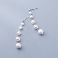 wholesale S925 silver earrings for women, Korean and Japanese style, sweet and elegant, synthetic pearl earrings, simple and unique accessories G0700-S925 silver pair>925 silver