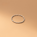 wholesale S925 silver ring for women, minimalist and fresh bean chain ring, small and sweet hand accessory J9120-0-2