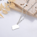 wholesale S925 Sterling Silver Korean Style Minimalist Fashion Heart Letter Pendant Link Chain Niche Design Necklace-0-0